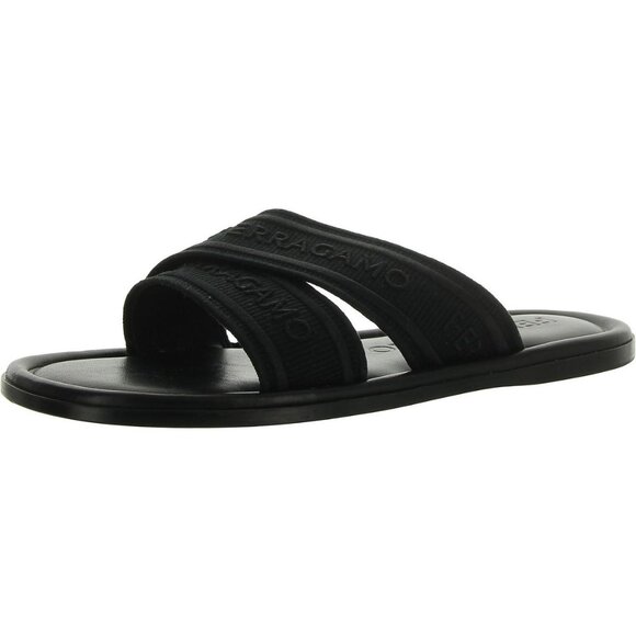 Salvatore Ferragamo Womens LAURENE LOGO Round toe Flat sandal Slide Sandals - Picture 2 of 3